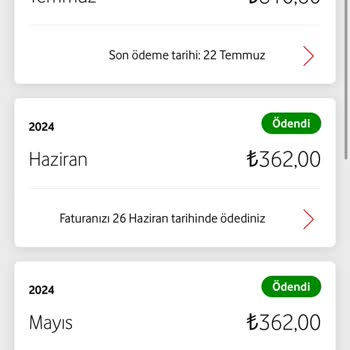 Vodafone Tarife Yenileme Süreci