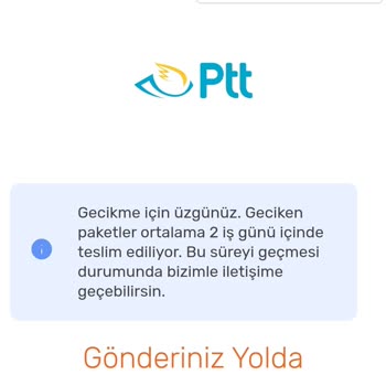 PTT Kargo Sorumsuzluk Kargom Elime Ulaşmadı