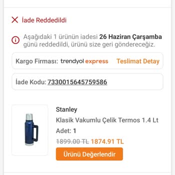 Trendyol Yanlış İade Sonrası Mağduriyet Yaşıyorum