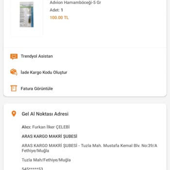 Trendyol Siparişinin Yanlış Gel-Al Noktasına Götürülmesi Saçmalığı