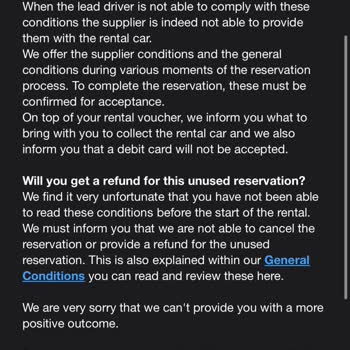 Holiday Cars Rezervasyon Ve Para İadesi Sorunu