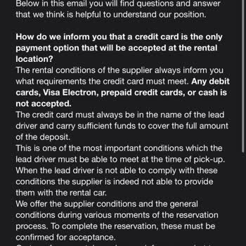 Holiday Cars Rezervasyon Ve Para İadesi Sorunu