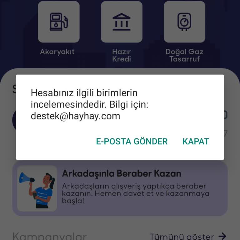 Hayhay Cüzdan Denetleme Takılma