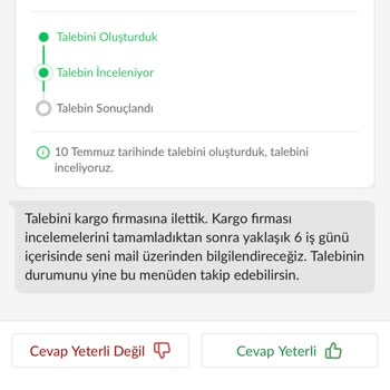 Trendyol Ücret İadesi Yapmaması