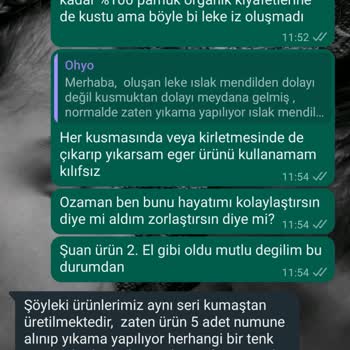 Ohyo Baby Ohyo Marka Ana Kucağı Asla Ürünlerinin Arkasında Durmuyorlar