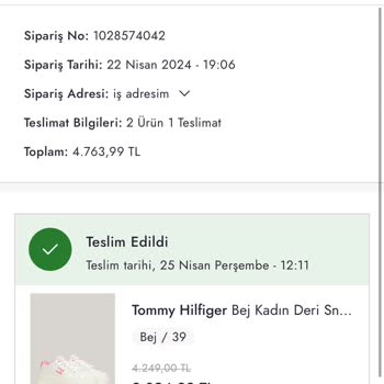 Tommy Hilfiger Ürünün Arkasında Değil