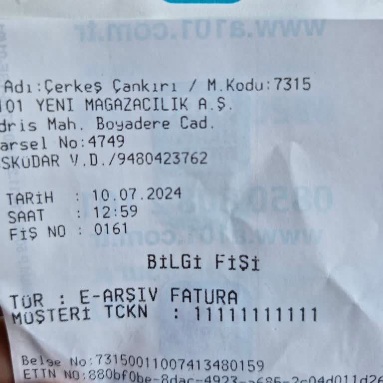 A101 Çerkeş Çankırı Cengel Şube Görevlisinin Terbiyesizliği