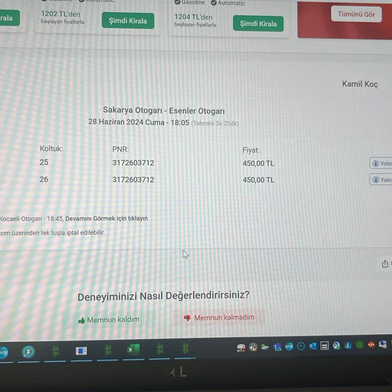 Kamil Koç 4 Saat Süren Otobüsümüzü Kaçırmamıza Sebep Sakarya-İstanbul Yolculuğu