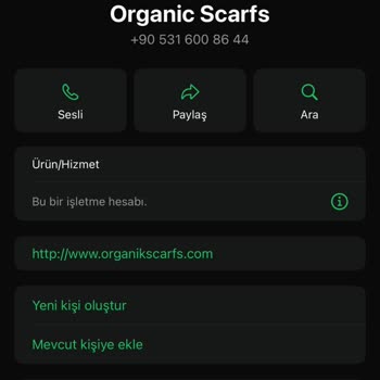 Organic Scarfs Ürünler Elimde Kaldı Mesajlara Dönüş Yapılmıyor.
