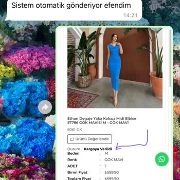 Abiye Merkezi Müşteri Temsilci İlgisizliği, Ürünün Kargoya Verildi Yazıp Verilmemesi