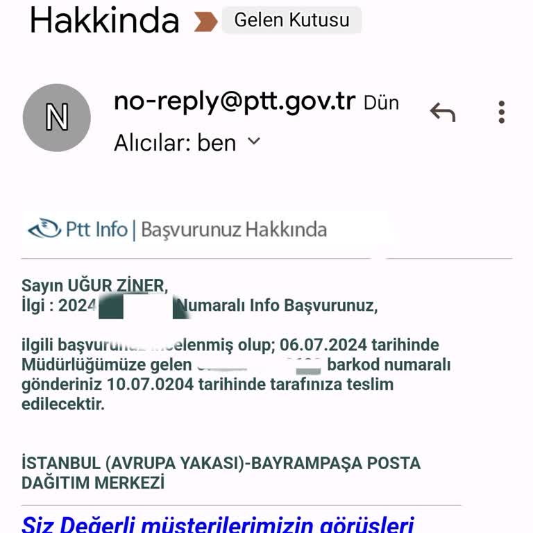 PTT Kargo Bayrampaşa PDM Kargoları Kök Salana Kadar Bekletiyor