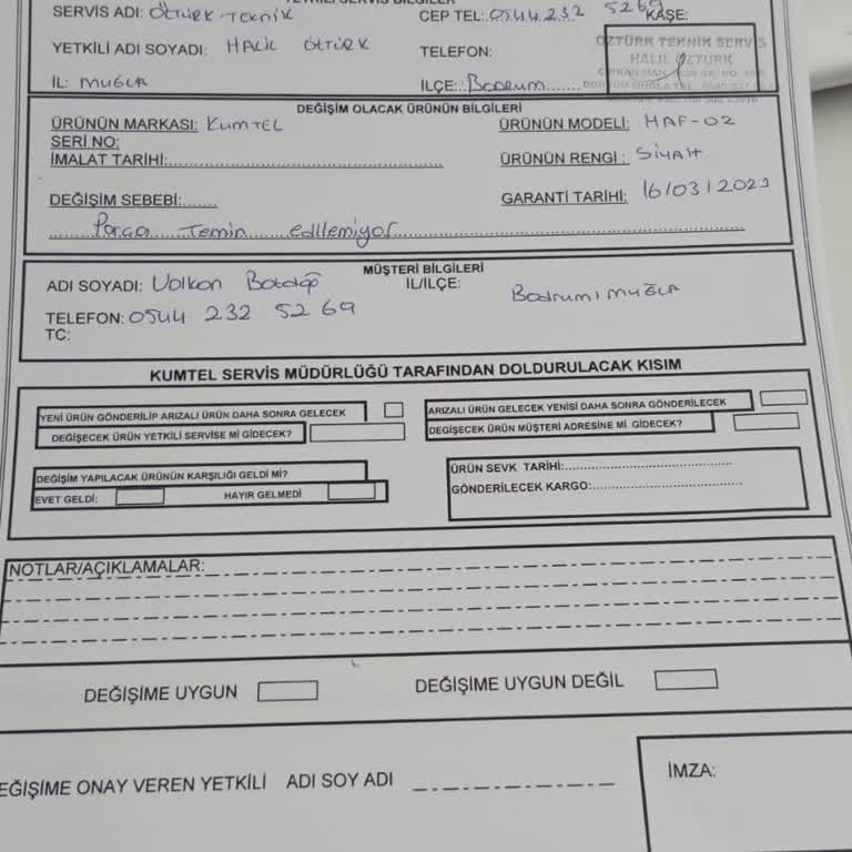 Kumtel Firması Beni Mağdur Etti