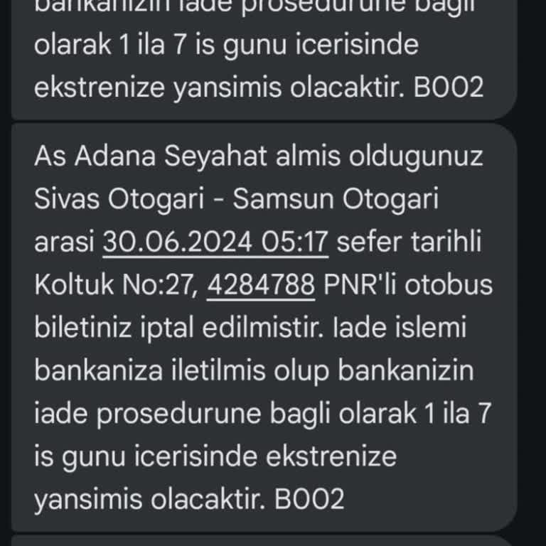 Obilet Bilet İptalimi Hesabıma İade Etmiyor