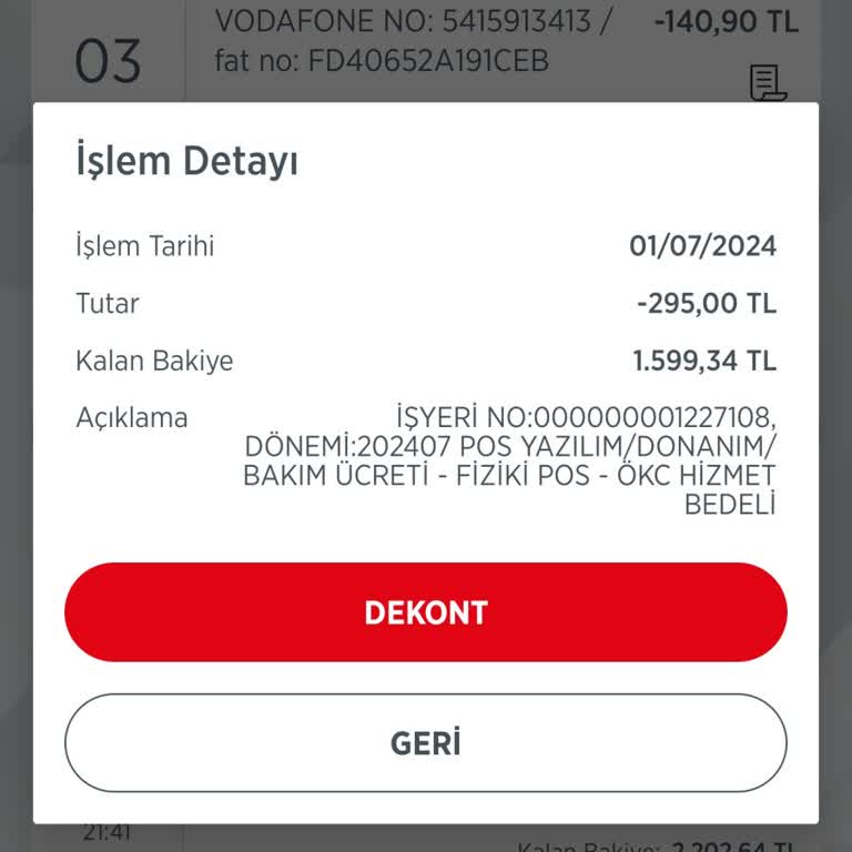 Ziraat Bankası Pos Yazılım ( Donanım) Bakım Ücreti Altında Haksızlık