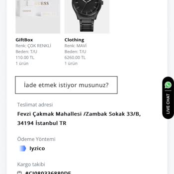 Guess Gümrük Ücretinden Haberdar Etmiyorlar