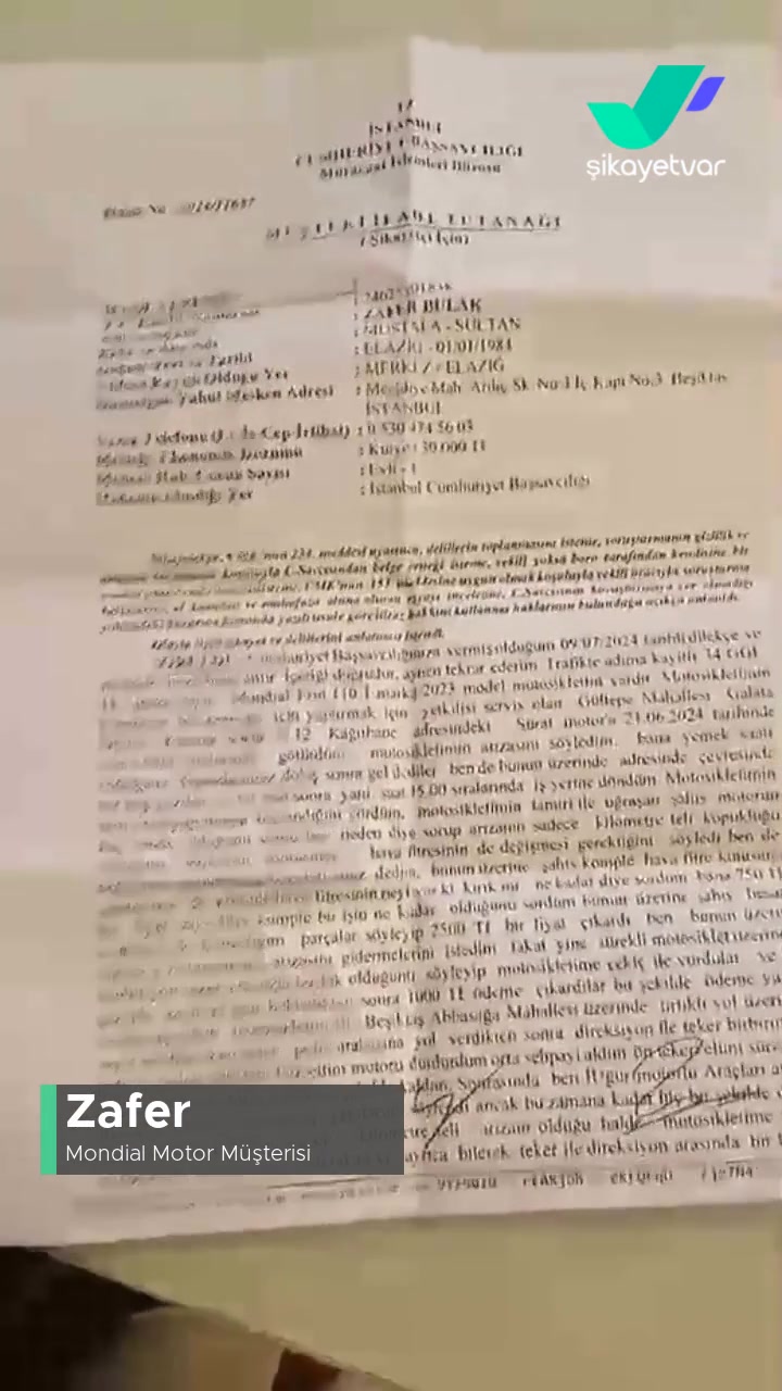 Mondial Motor Arızası, Servis Hatası videonun kapak resmi