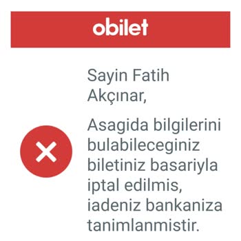 Obilet Bilet İadesi Yapılmadı