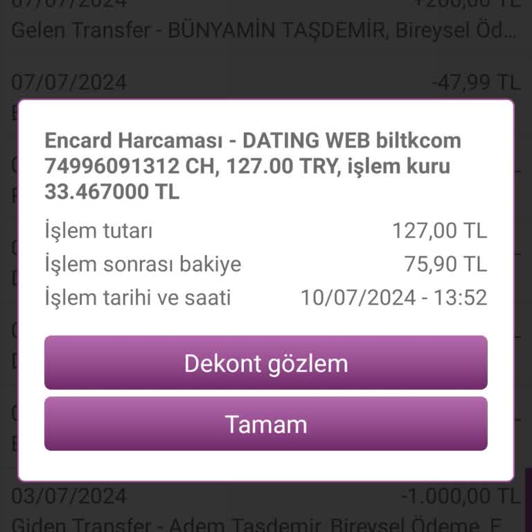 Dating.com Yasal İşlem Başlatacağım