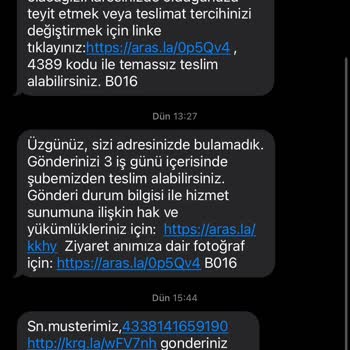 Aras Kargo'dan Bıktım Artık
