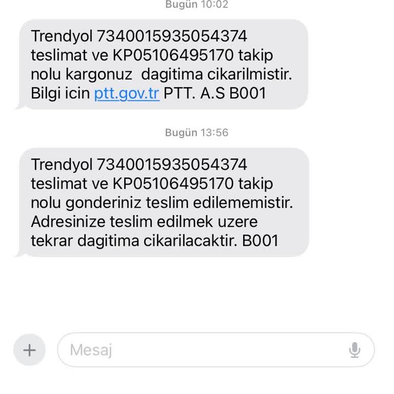 PTT Kargo Teslim Edilemeyen Bir Gönderi Meselesi