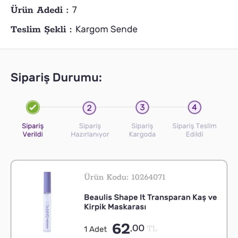 Gratis Siparişim Kargoya Verilmedi