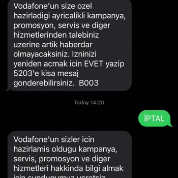 Vodafone Müşteri Hizmetlerine Ulaşılmıyor