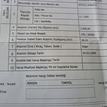 Tapu ve Kadastro Genel Müdürlüğü Tapu Metrekare Farkı Ve Haciz Sorunu
