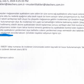 Skechers Ürünlerin Arkasında Durmayan Firma