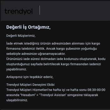 Trendyol'da İade Sürecinde Yaşadığım Sorunlar
