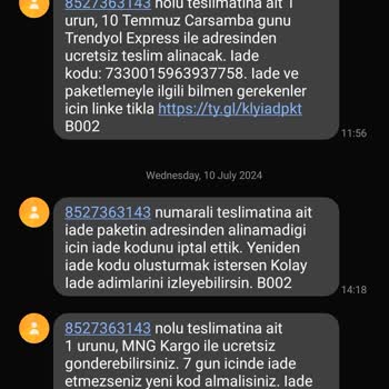 Trendyol'da İade Sürecinde Yaşadığım Sorunlar