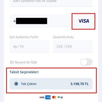TurkNet Yıllık Ödemede Beyan Etmesine Rağmen Bankkart Taksit Yapmaması