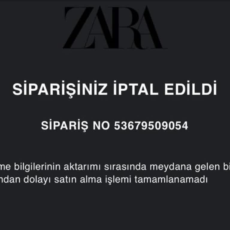 Zara Problemli İade İşlemi!