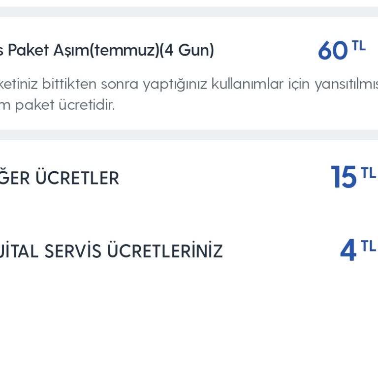 Turkcell Ses Aşım Paketi Adın Altında Alınan Ücret