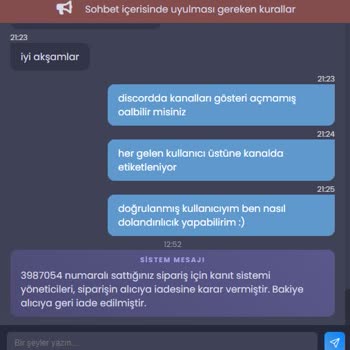 İtemSatış İlan Teslimatında Yaşanan Sorun Ve Haksız İptal