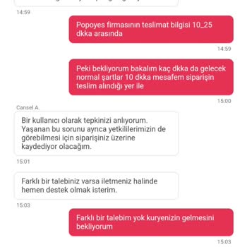 Yemeksepeti Canlı Destek Fiyaskosu!