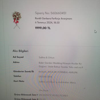 Osevio.com Düğün Çiçek Siparişi Tam Bir Hayal Kırıklığı