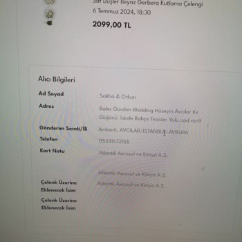 Osevio.com Düğün Çiçek Siparişi Tam Bir Hayal Kırıklığı