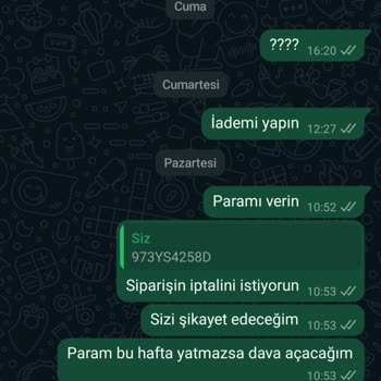 Butik Ponçik Ürünleri Göndermiyor Ve Para İadesi Yapmıyor