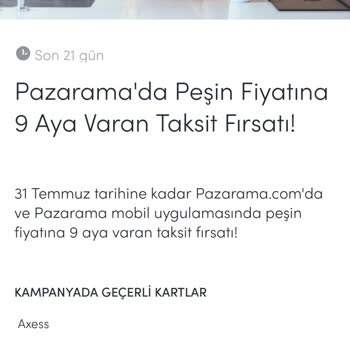Akbank Ve Pazarama Arasındaki Sözde Kampanya