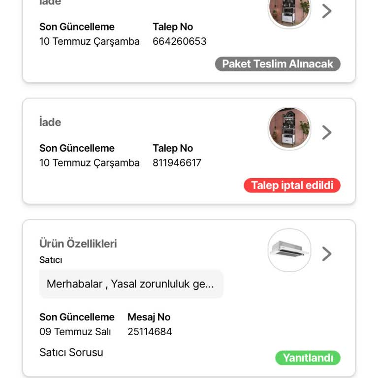 Hepsijet İademi Almaya Kasti Şekilde Gelmiyor