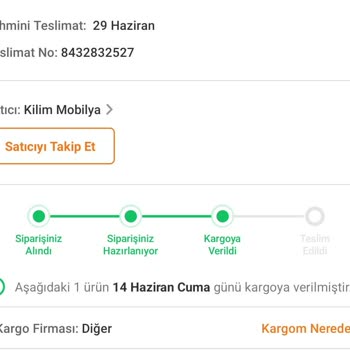 Kilim Mobilya Bursa Şubesi Teslimat Yapmıyor
