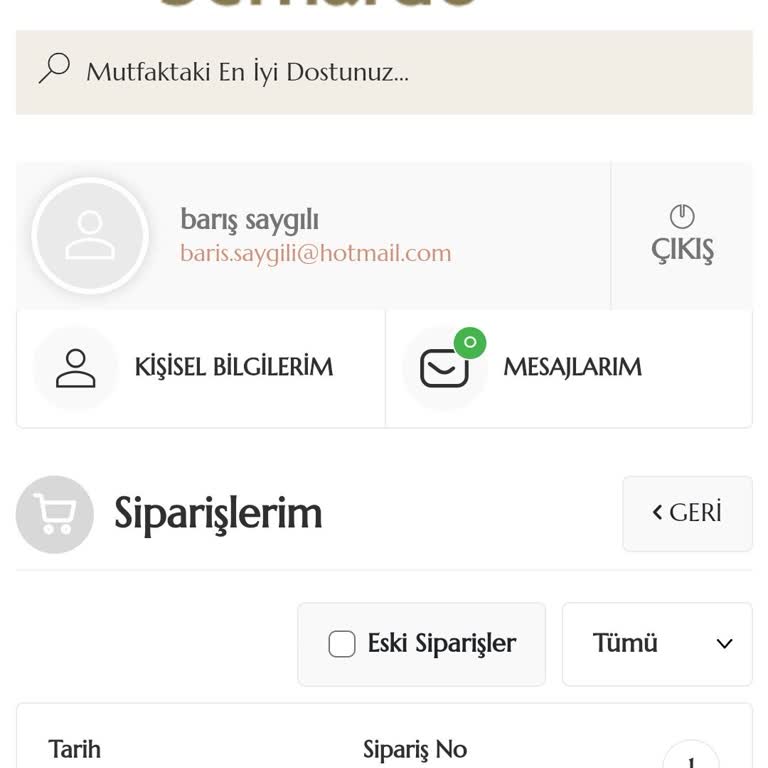 Bernardo Ürünleri Göndermedi Müşteri Hizmetlerine Ulaşamıyorum.