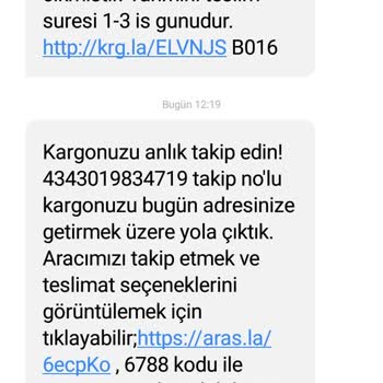 Aras Kargo Adrese Telim Yapılmadı