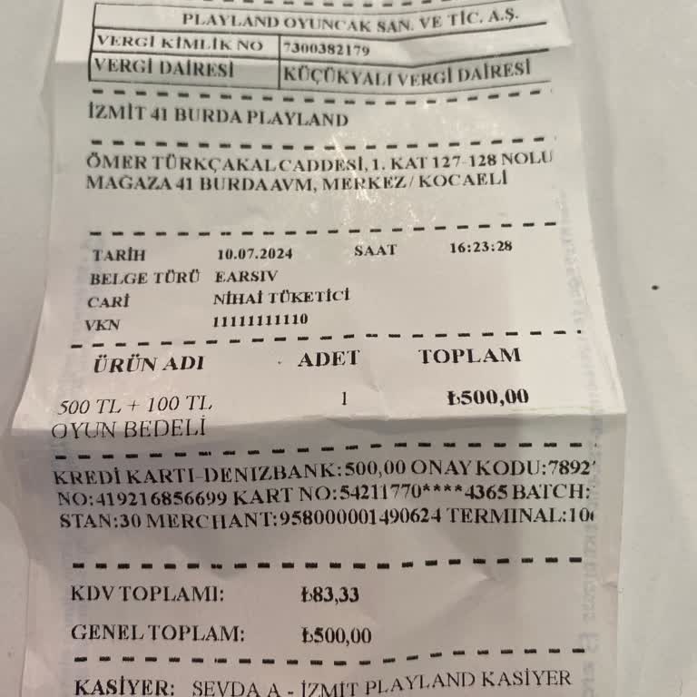 Kocaeli 41 Burda AVM Playland Engelli Çocuk