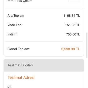 FLO Ayakkabı FLO Taksit İçin Vade Farkı Almasına Rağmen Tek Çekim Yapmıştır.