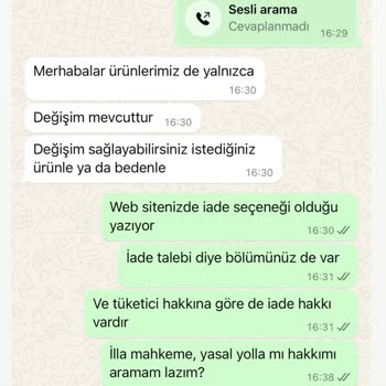 Nazliye Butik İade Seçeneği Yalanı