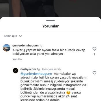 Nazliye Butik İade Seçeneği Yalanı