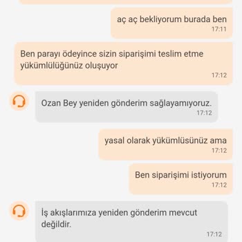 Trendyol Yemek Siparişleri Doğru Gelmiyor Ve İademi Alamıyorum.