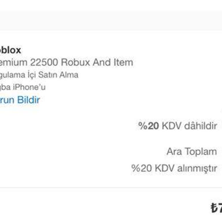 iPhone İzinsiz Roblox Apple Oyun İçi Satın Alım İadesi!
