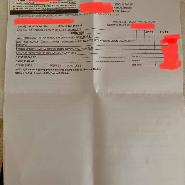 İstikbal İstanbul Alt Kaynarca Şubesi Teslimat Mağduriyeti